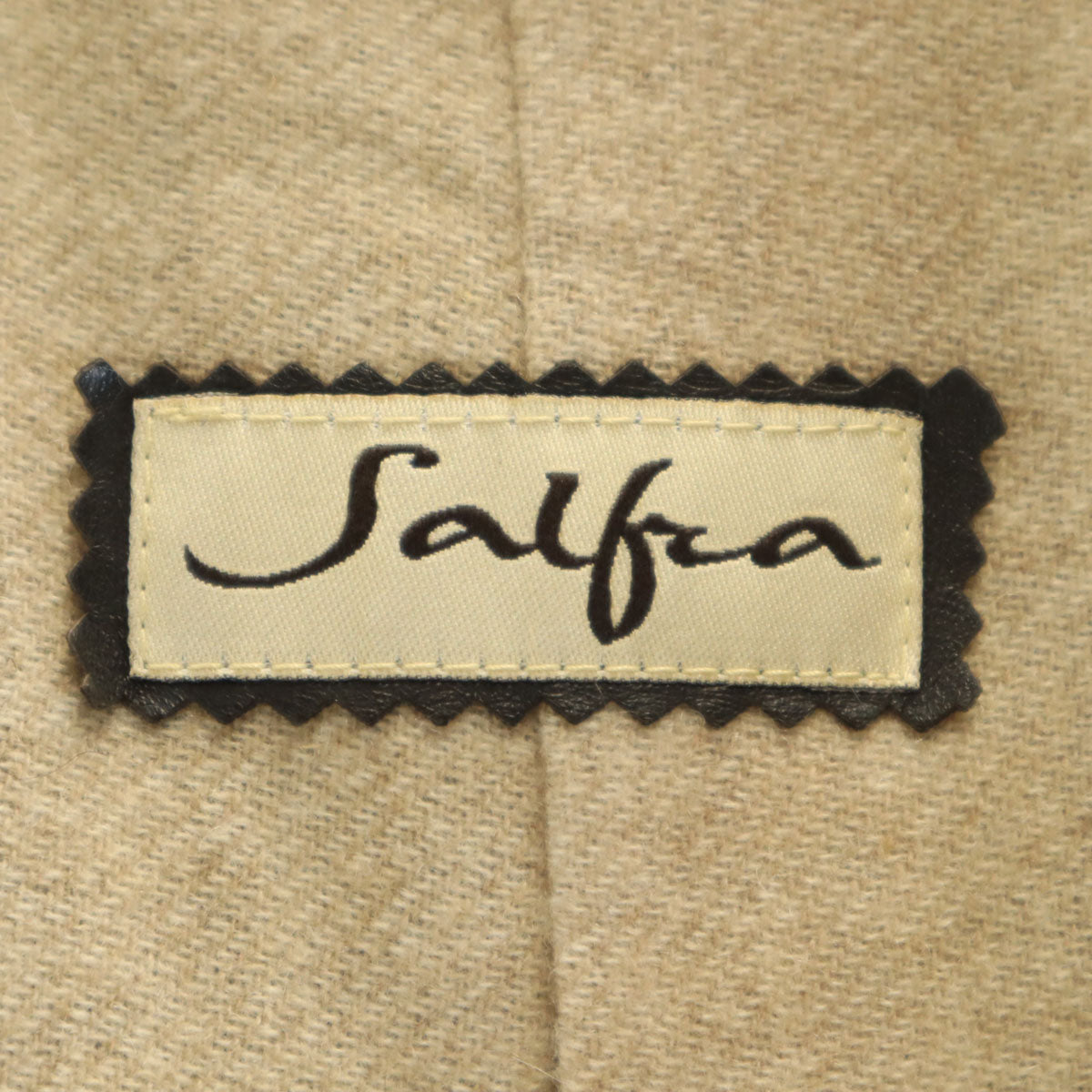 Salfra サルフラ レザージャケット 50 ブラウン 裏カシミヤ メンズ