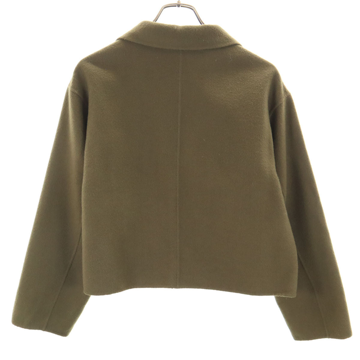 未使用 allureville アルアバイル ショート丈 ウールジャケット 2 カーキ レディース