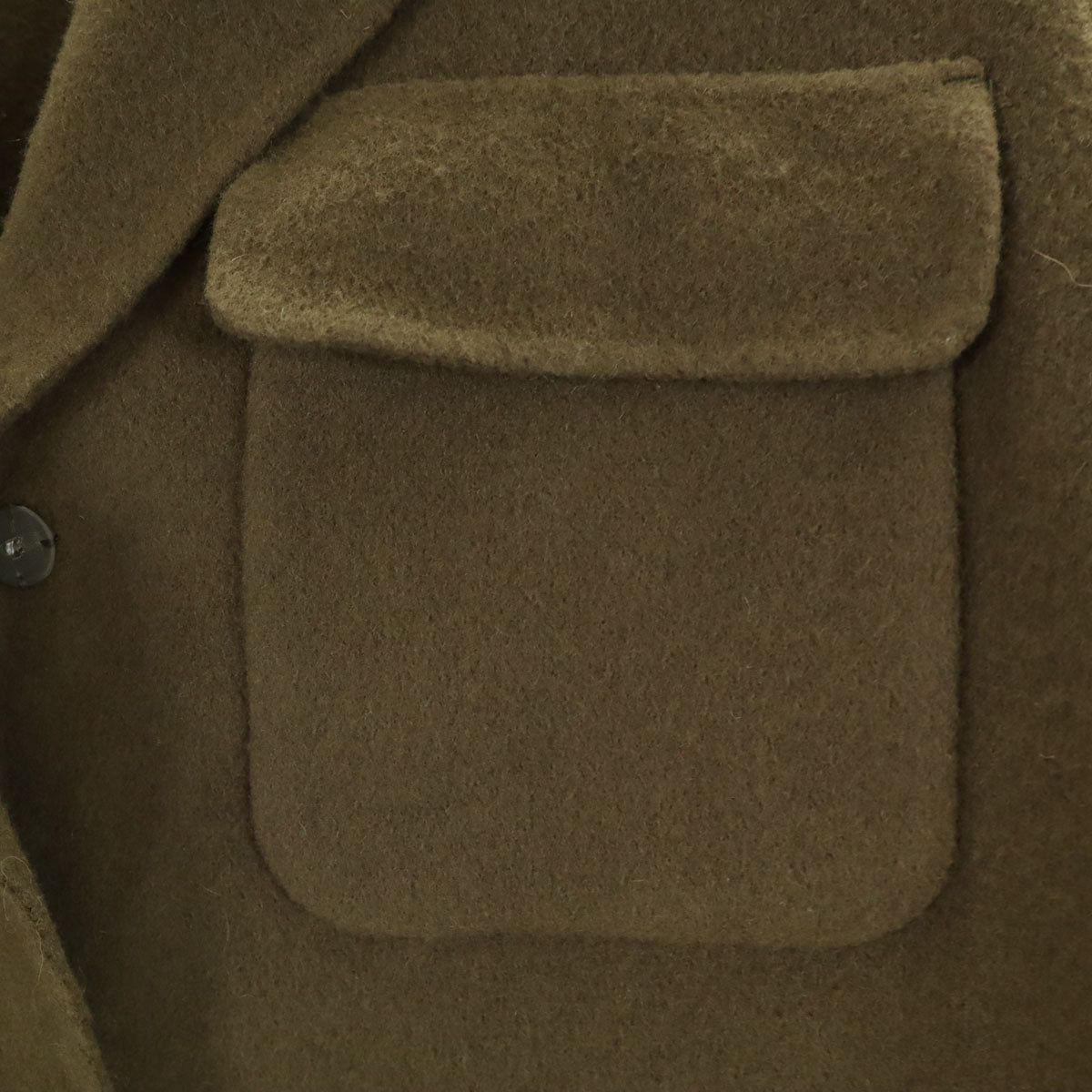 未使用 allureville アルアバイル ショート丈 ウールジャケット 2 カーキ レディース