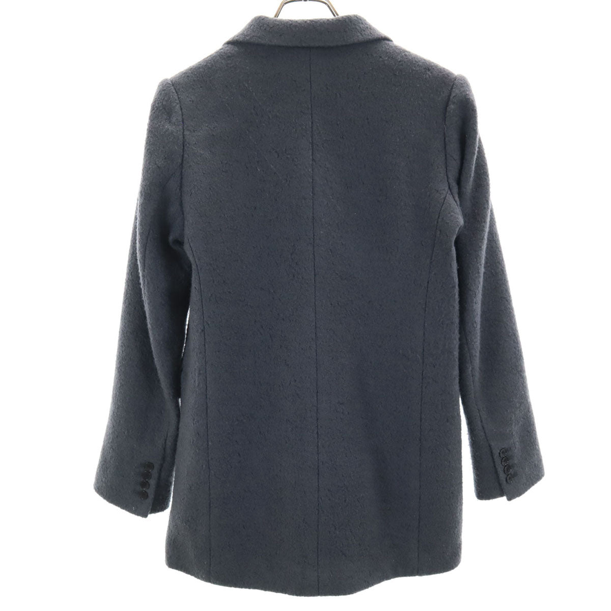 AK+1 エーケー ワン ウール パイル ダブル ジャケット 36 チャコールグレー BEAMS ビームス レディース