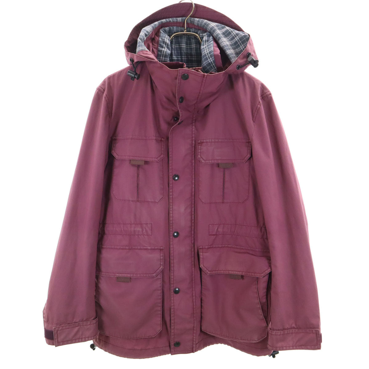 BURBERRY BLACK LABEL バーバリーブラックレーベル マウンテンジャケット L パープル 三陽商会 ライナー付き メンズ BURBERRY BLACK LABEL バーバリーブラックレーベル マウンテン