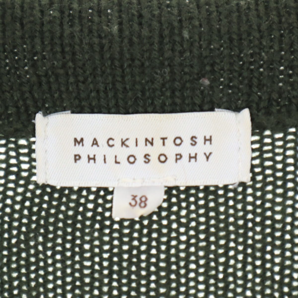 MACKINTOSH PHILOSOPHY マッキントッシュフィロソフィー 長袖 ニット 38 グリーン系 レディース