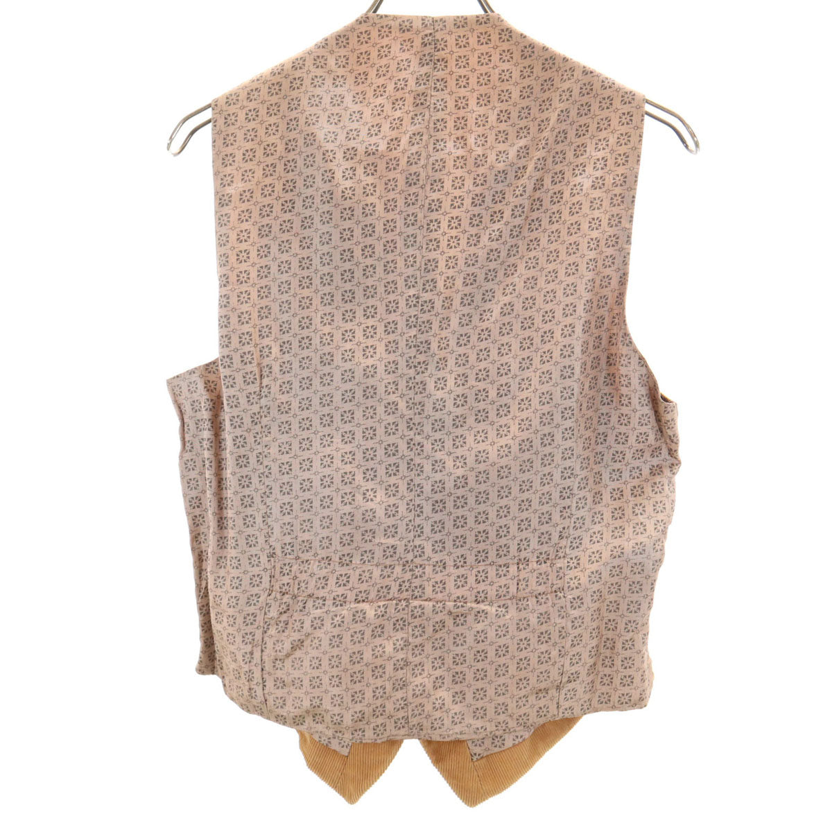 70s 80s ヴィンテージ コーデュロイ ベスト 38 キャメル レディース