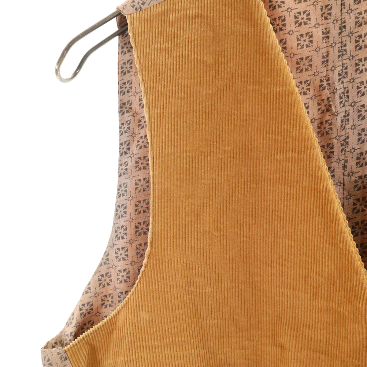 70s 80s ヴィンテージ コーデュロイ ベスト 38 キャメル レディース