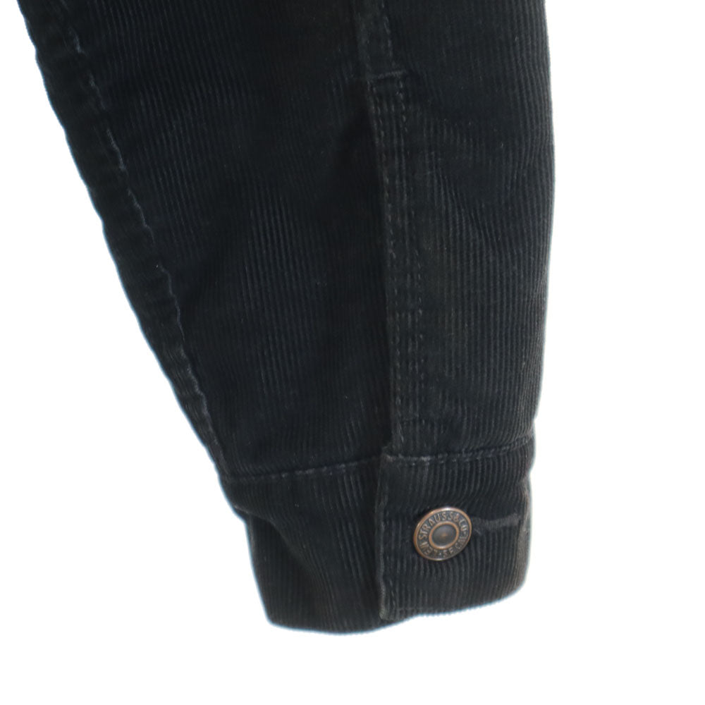 Levi's リーバイス コーデュロイ トラッカー ジャケット S ブラック 裏ボア メンズ