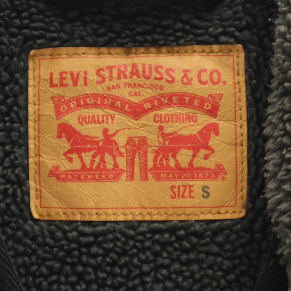 Levi's リーバイス コーデュロイ トラッカー ジャケット S ブラック 裏ボア メンズ