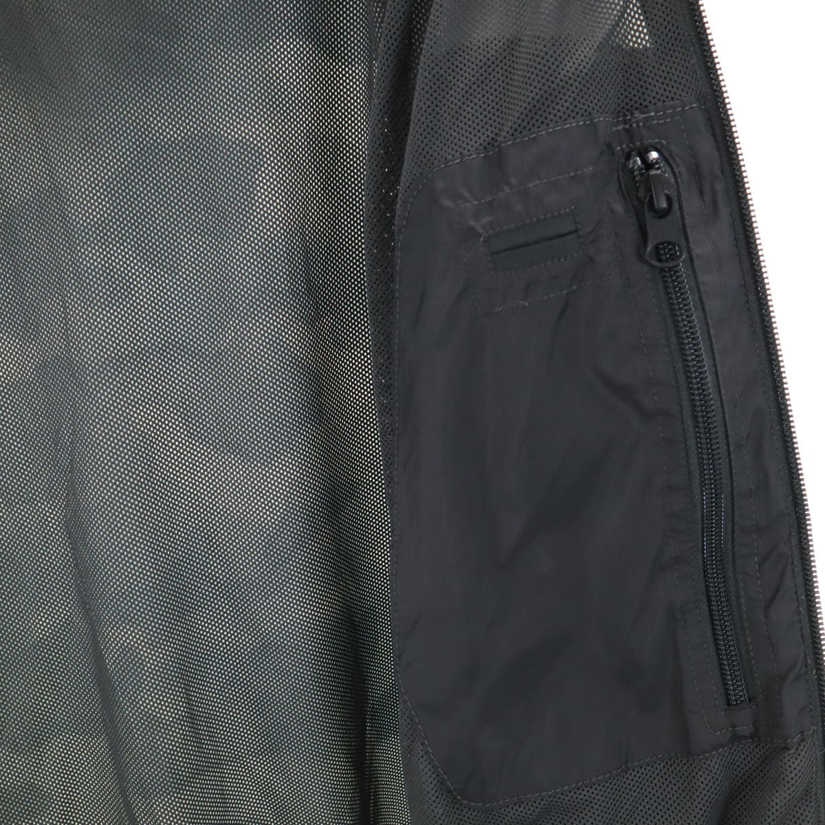 THE NORTH FACE ザノースフェイス 総柄 ウインドブレーカー L ライトグレー アウトドア A5K0 裏メッシュ メンズ