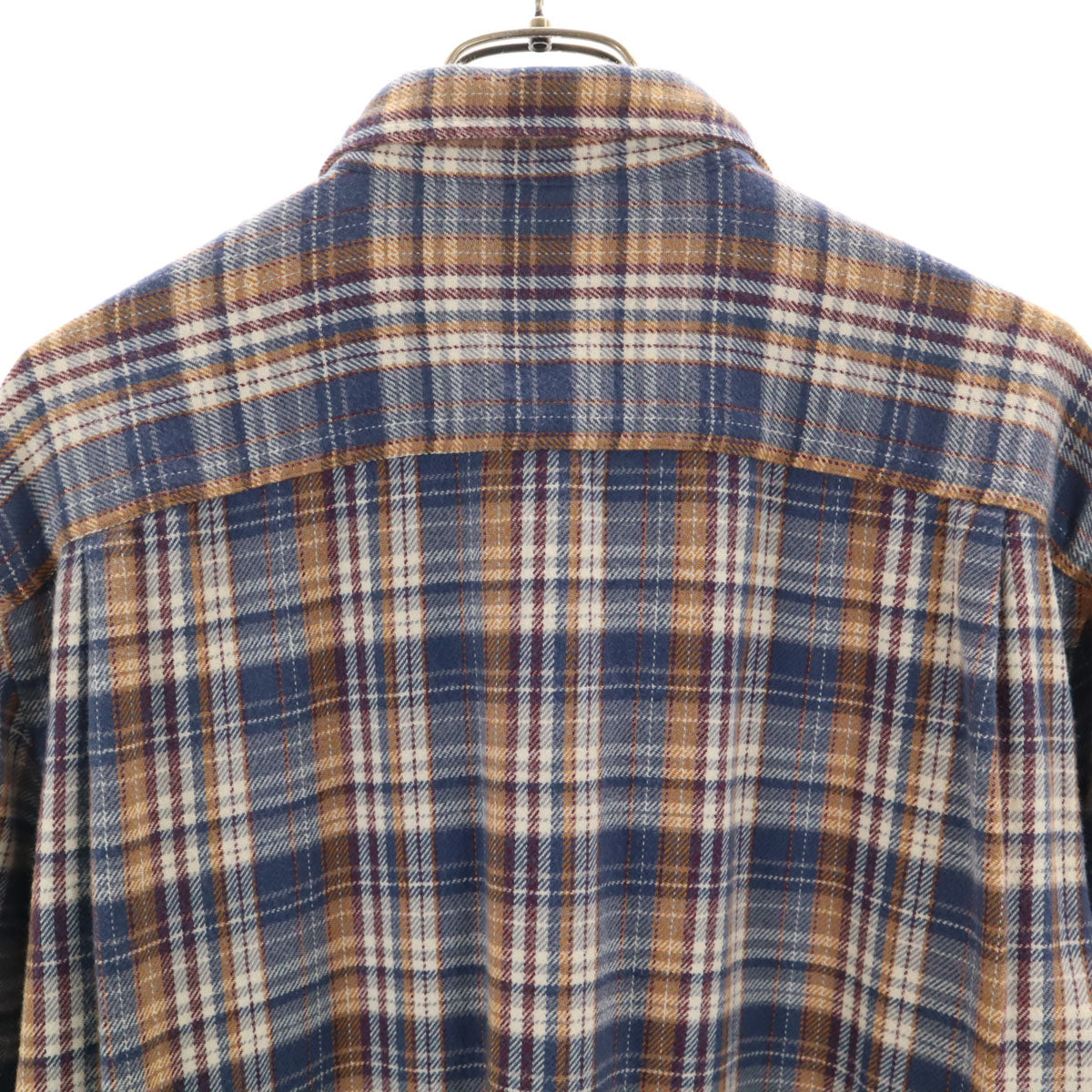 patagonia パタゴニア チェック柄 長袖 フランネル シャツ M ネイビー 53947 アウトドア メンズ