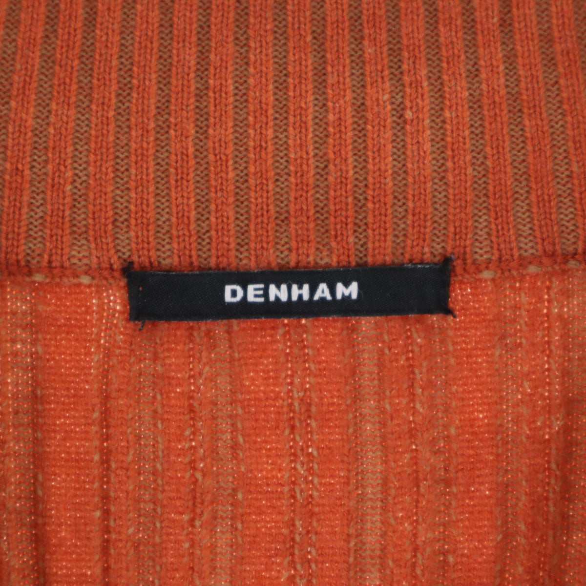 DENHAM デンハム ウールブレンド 長袖 セーター F オレンジ ニット レディース