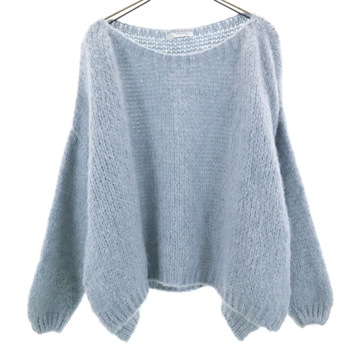 TRICOTS JEAN MARC トリコットジーンマルク フランス製 モヘアブレンド 長袖 セーター ブルー系 ニット レディース
