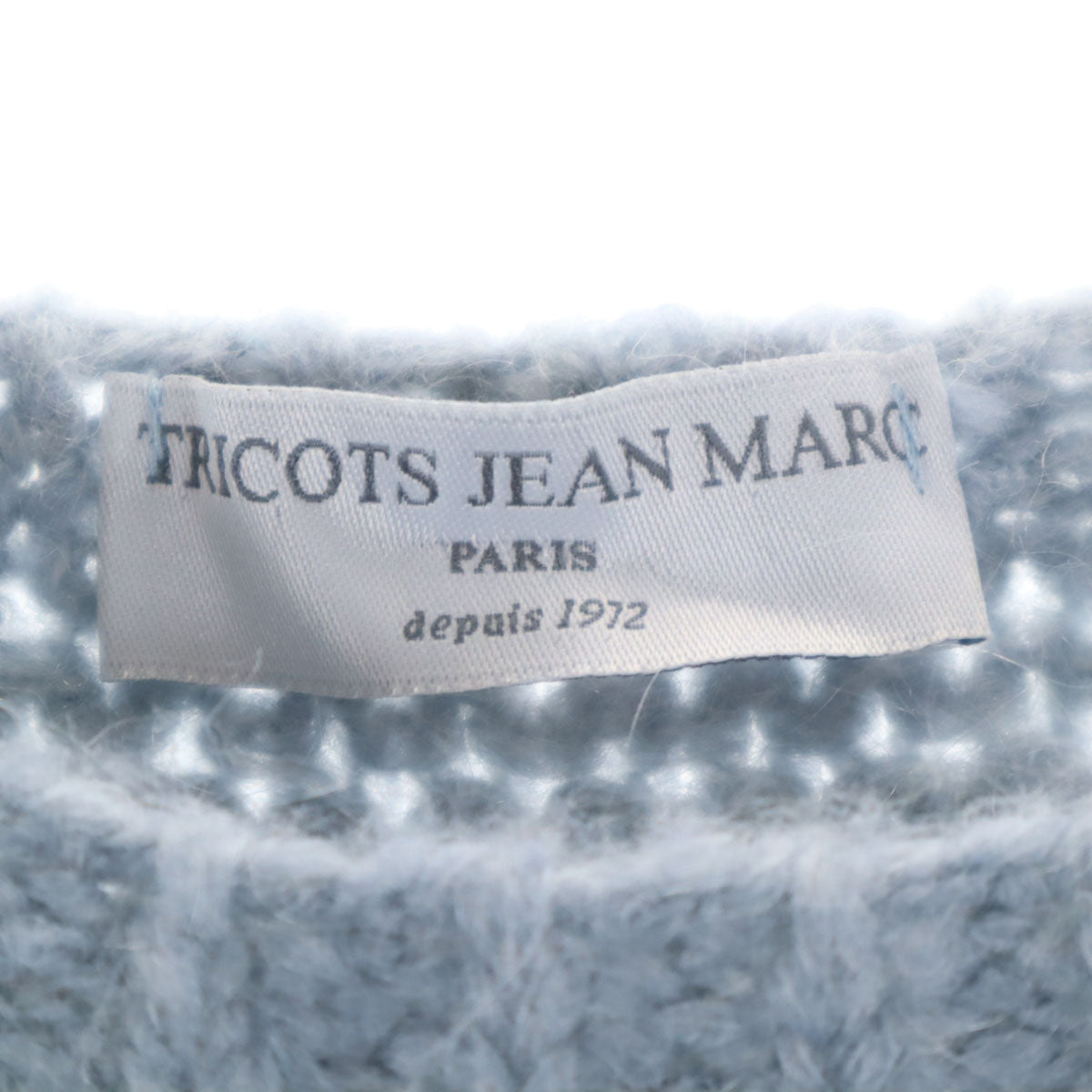 TRICOTS JEAN MARC トリコットジーンマルク フランス製 モヘアブレンド 長袖 セーター ブルー系 ニット レディース