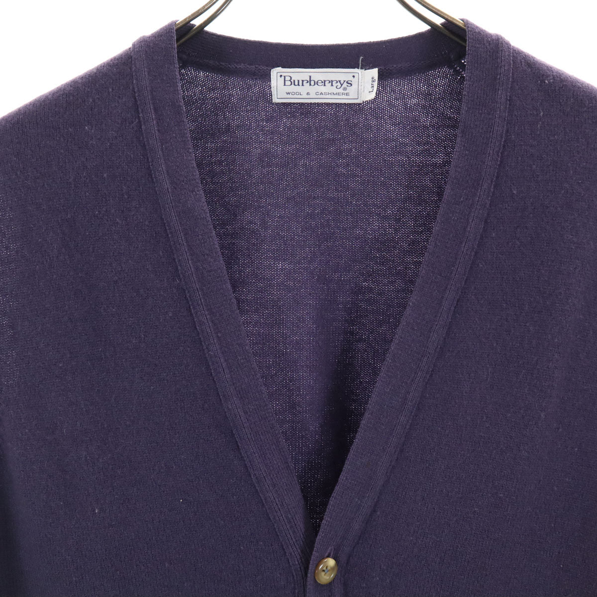Burberrys バーバリーズ 90s オールド ニットベスト L パープル系 メンズ