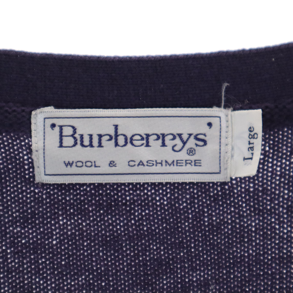 Burberrys バーバリーズ 90s オールド ニットベスト L パープル系 メンズ