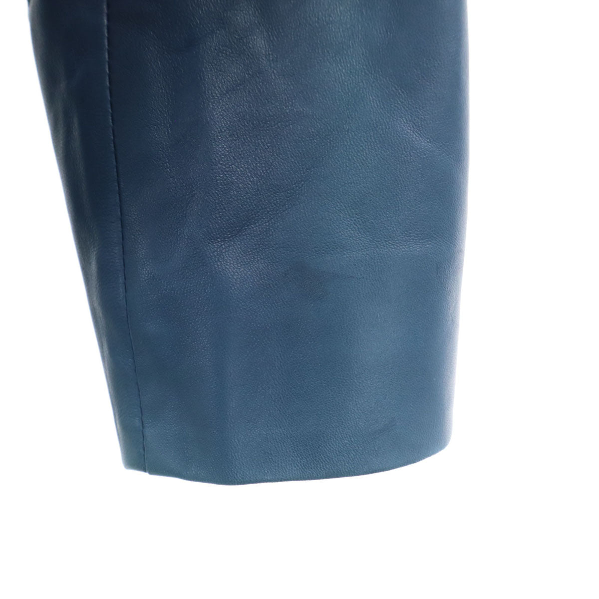 TOD’S トッズ イタリア製 レザージャケット 40 ブルー系 レディース