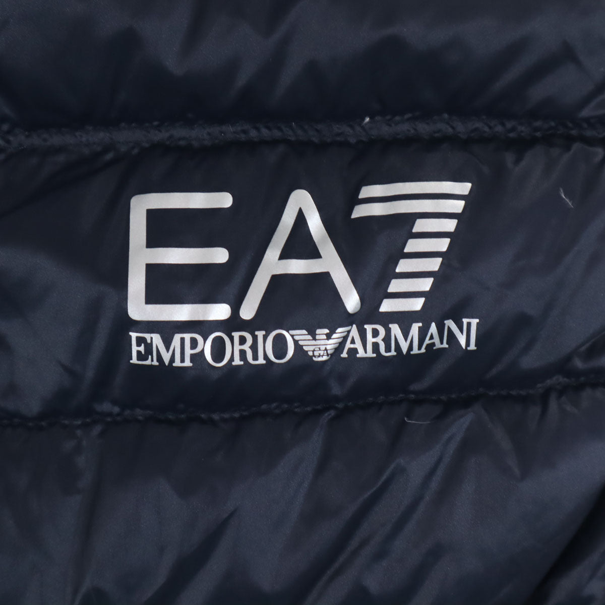 Emporio Armani エンポリオアルマーニ ダウンベスト M ネイビー EA7 収納袋付き メンズ