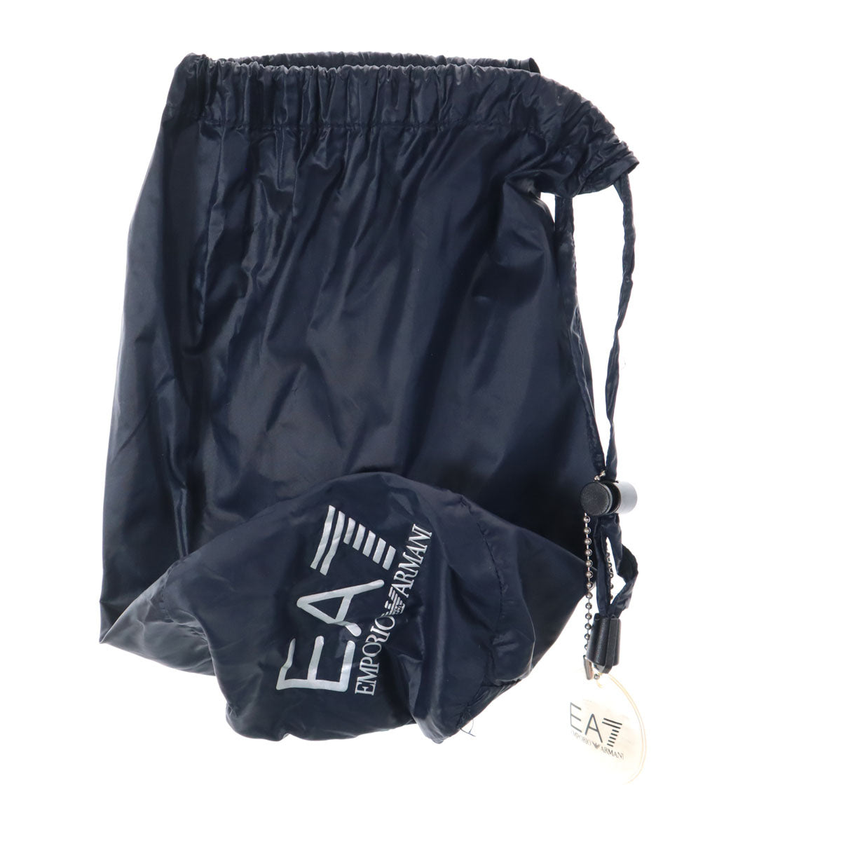 Emporio Armani エンポリオアルマーニ ダウンベスト M ネイビー EA7 収納袋付き メンズ