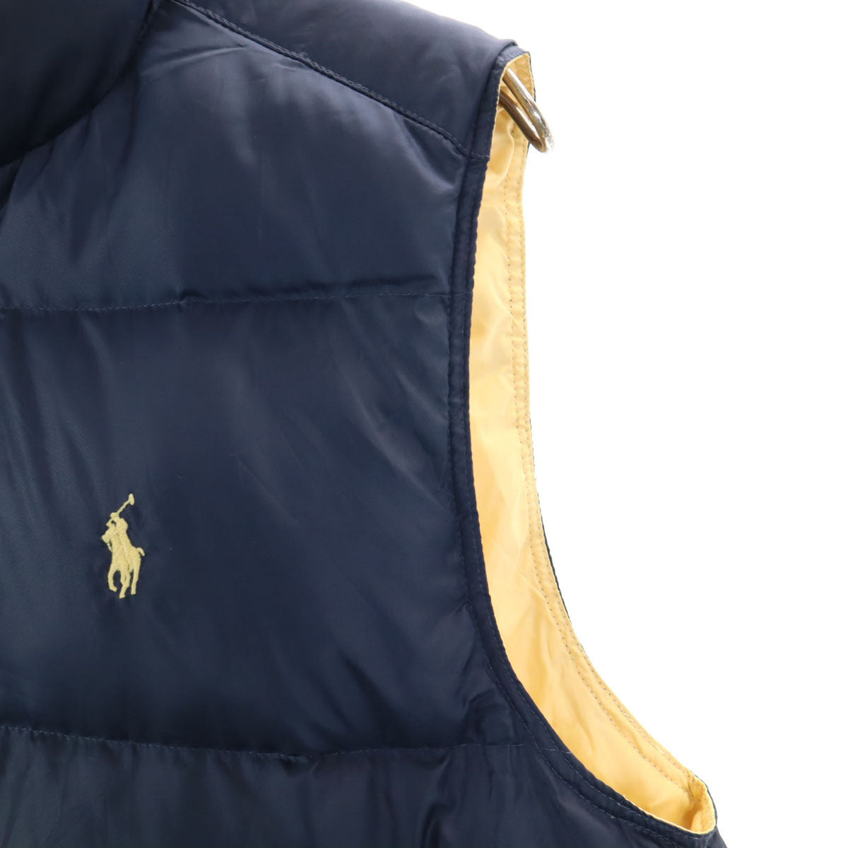 Polo by Ralph Lauren ポロバイラルフローレン 90s 未使用 オールド リバーシブル ダウンベスト M ネイビー タグ付き メンズ
