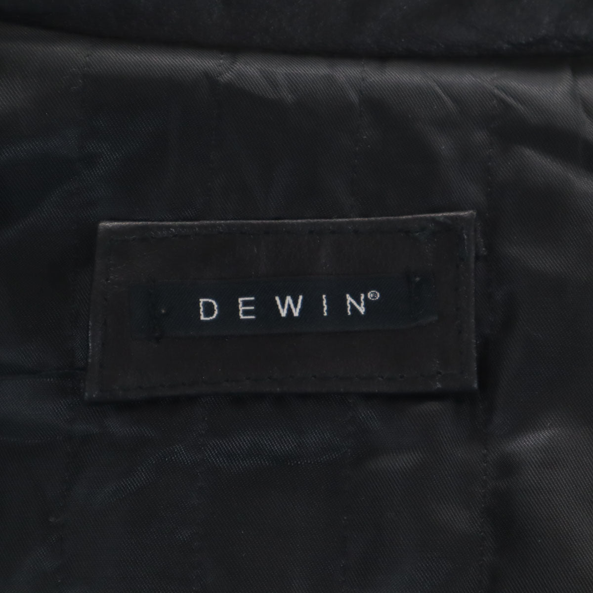 DEWIN イタリア製 レザージャケット ブラック メンズ