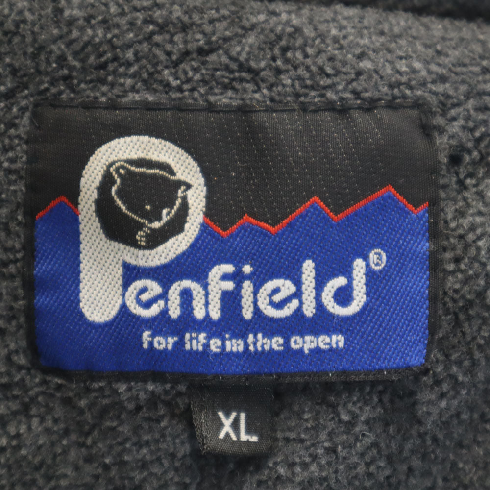 PEN FIELD ペンフィールド フーデッド ジャケット XL ブラック 中綿ライナー付き メンズ