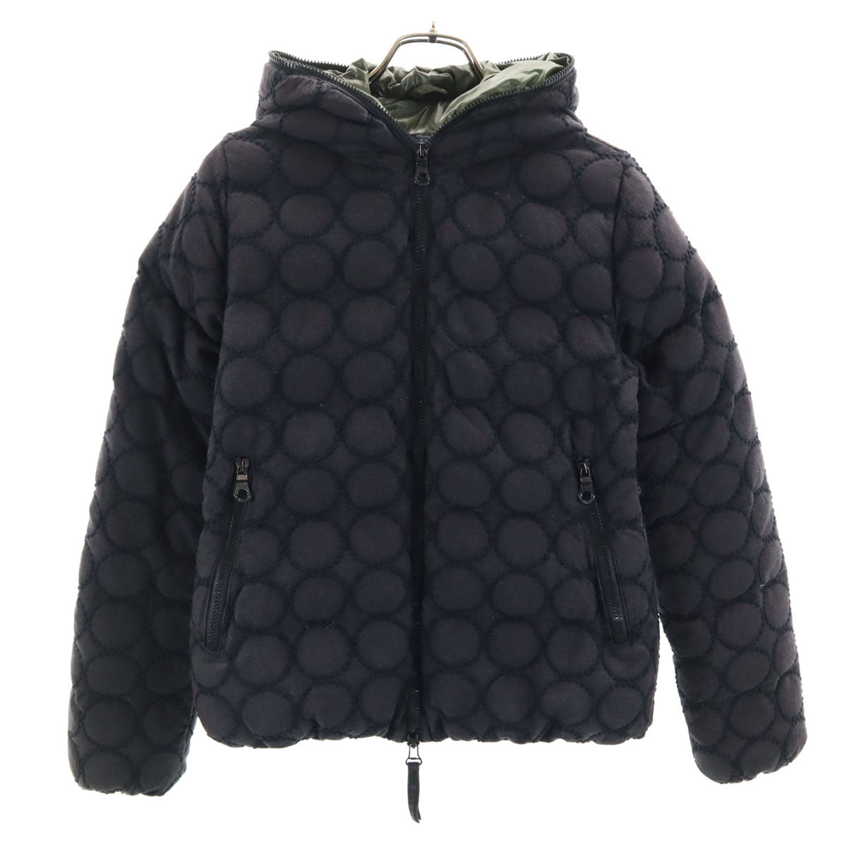 DUVETICA デュベティカ mina perhonen ミナペルホネン コラボ 伊勢丹新宿限定 ブルガリア製 ダウンジャケット 40 ブラック系 thiadue レディース