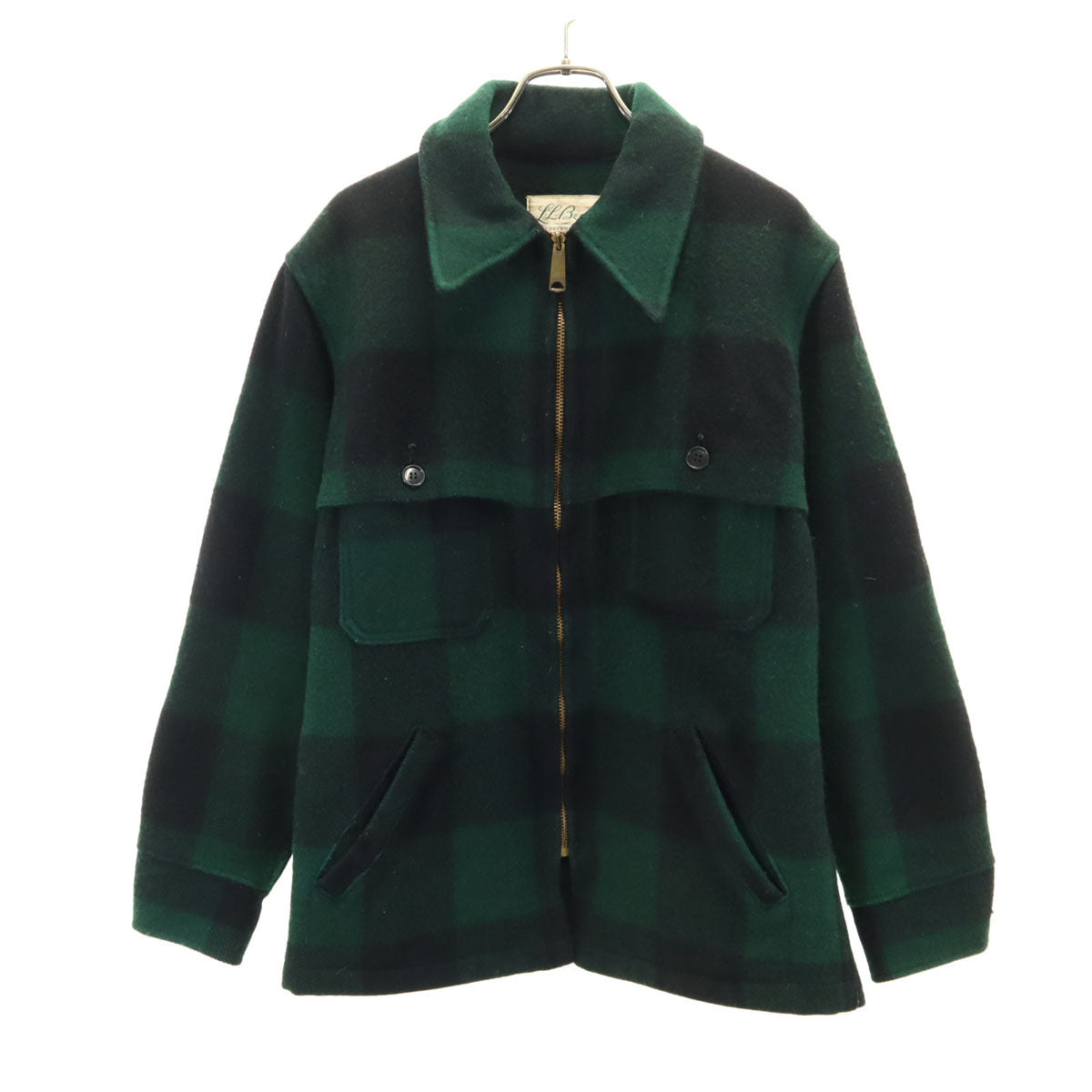 L.L.Bean エルエルビーン 70s ヴィンテージ 筆記体タグ ジップジャケット M グリーン系 メンズ