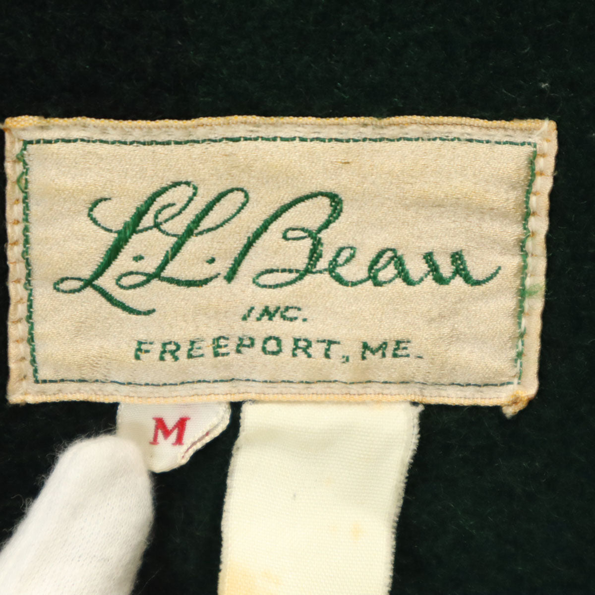 L.L.Bean エルエルビーン 70s ヴィンテージ 筆記体タグ ジップジャケット M グリーン系 メンズ