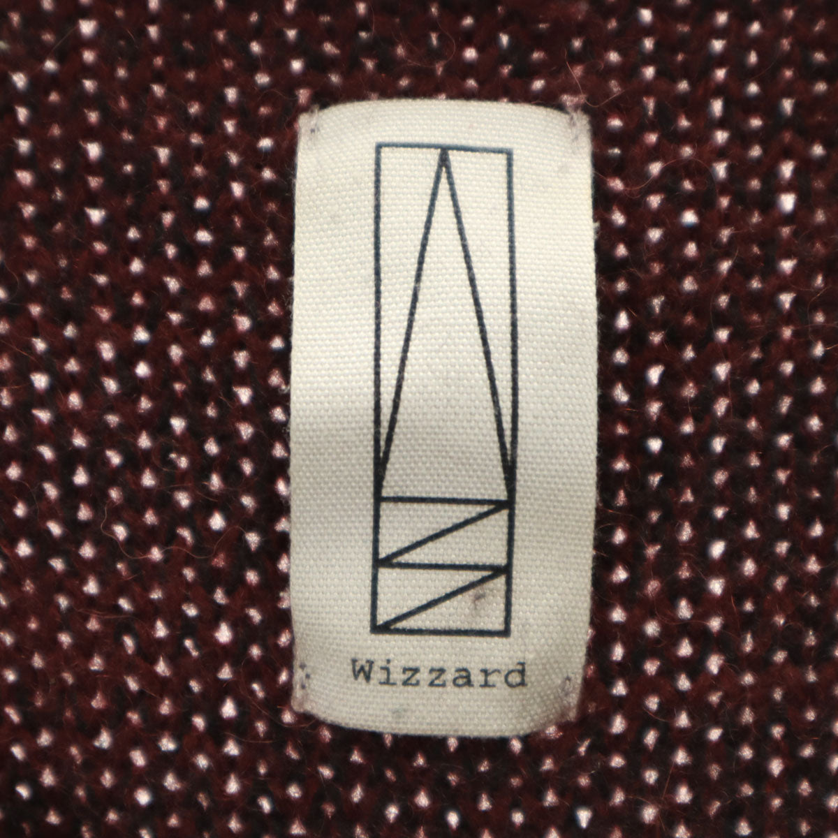 Wizzard ウィザード 日本製 ウールブレンド 長袖 ニット 1 バーガンディー セーター メンズ