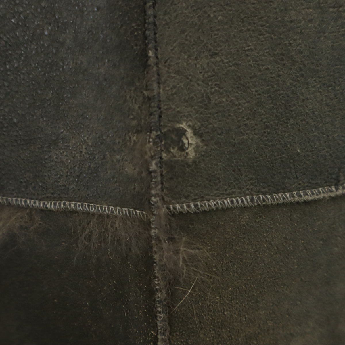 80s 90s フランス製 オールド レザー ジャケット 38 グレー系 レディース