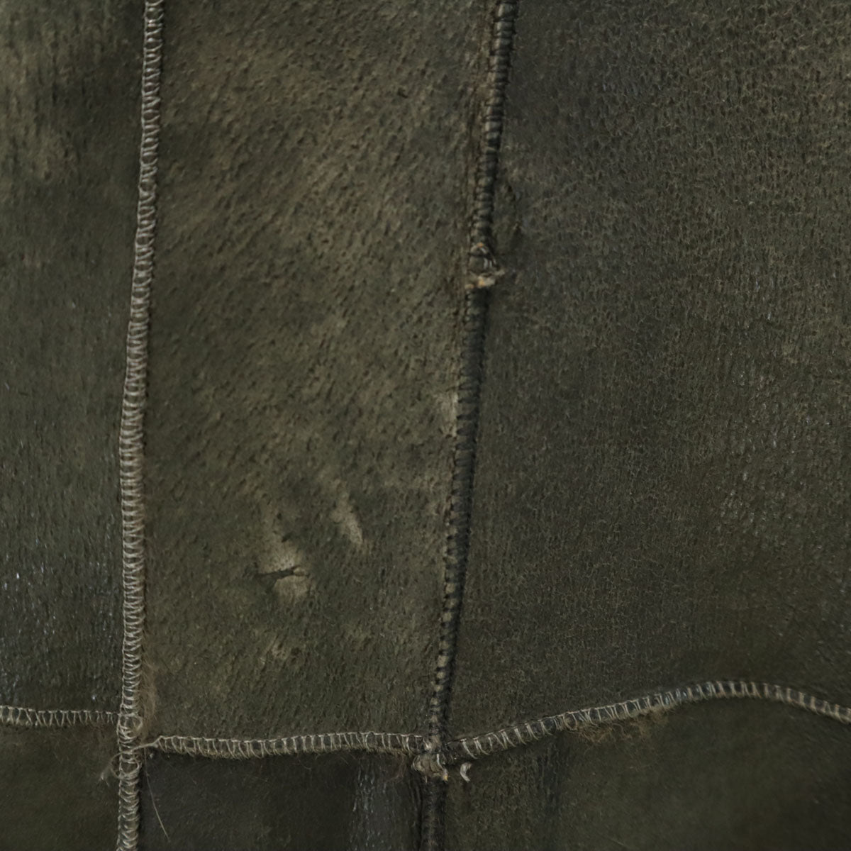 80s 90s フランス製 オールド レザー ジャケット 38 グレー系 レディース