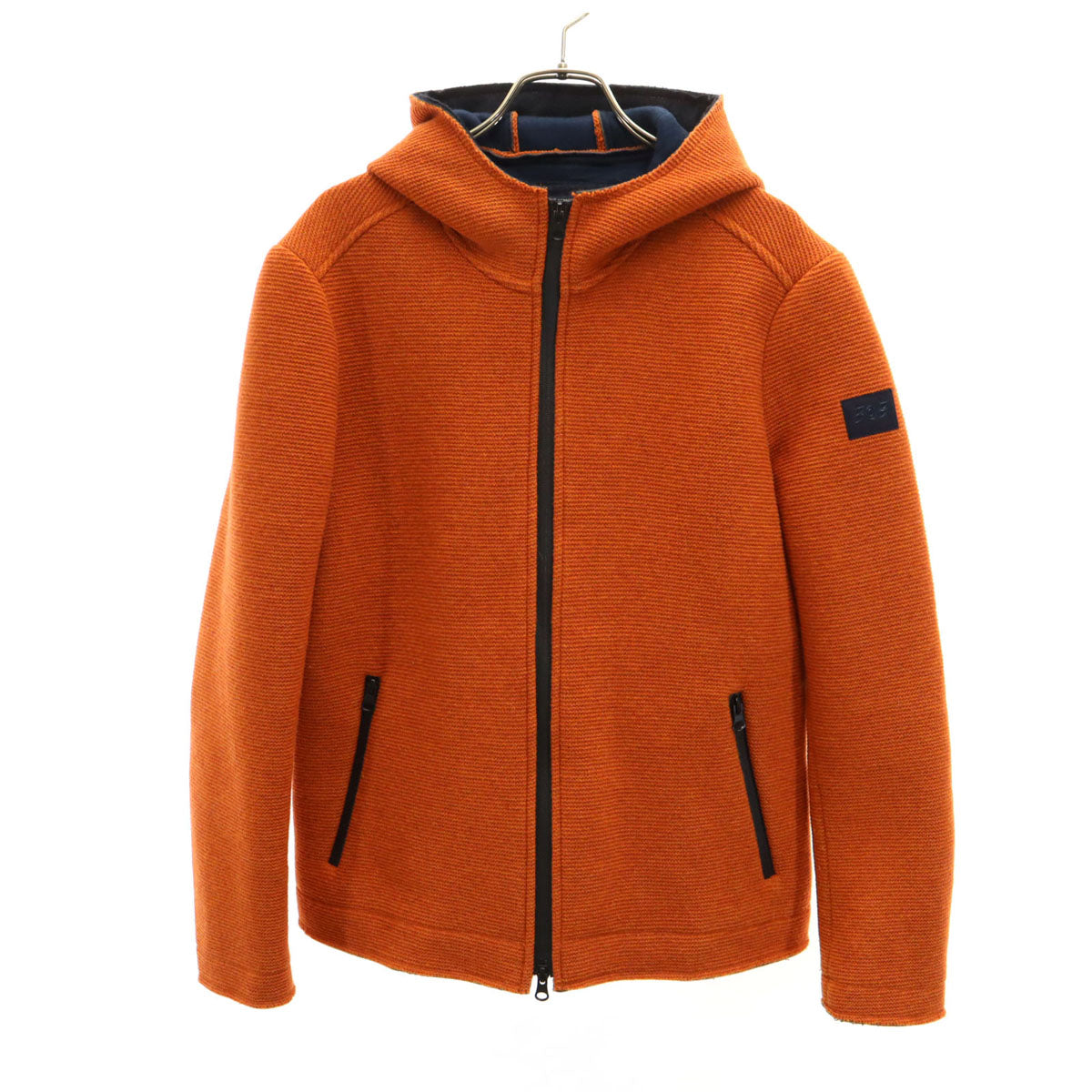 BOB ボブ イタリア製 ウールブレンド フードジャケット 46 オレンジ系 メンズ