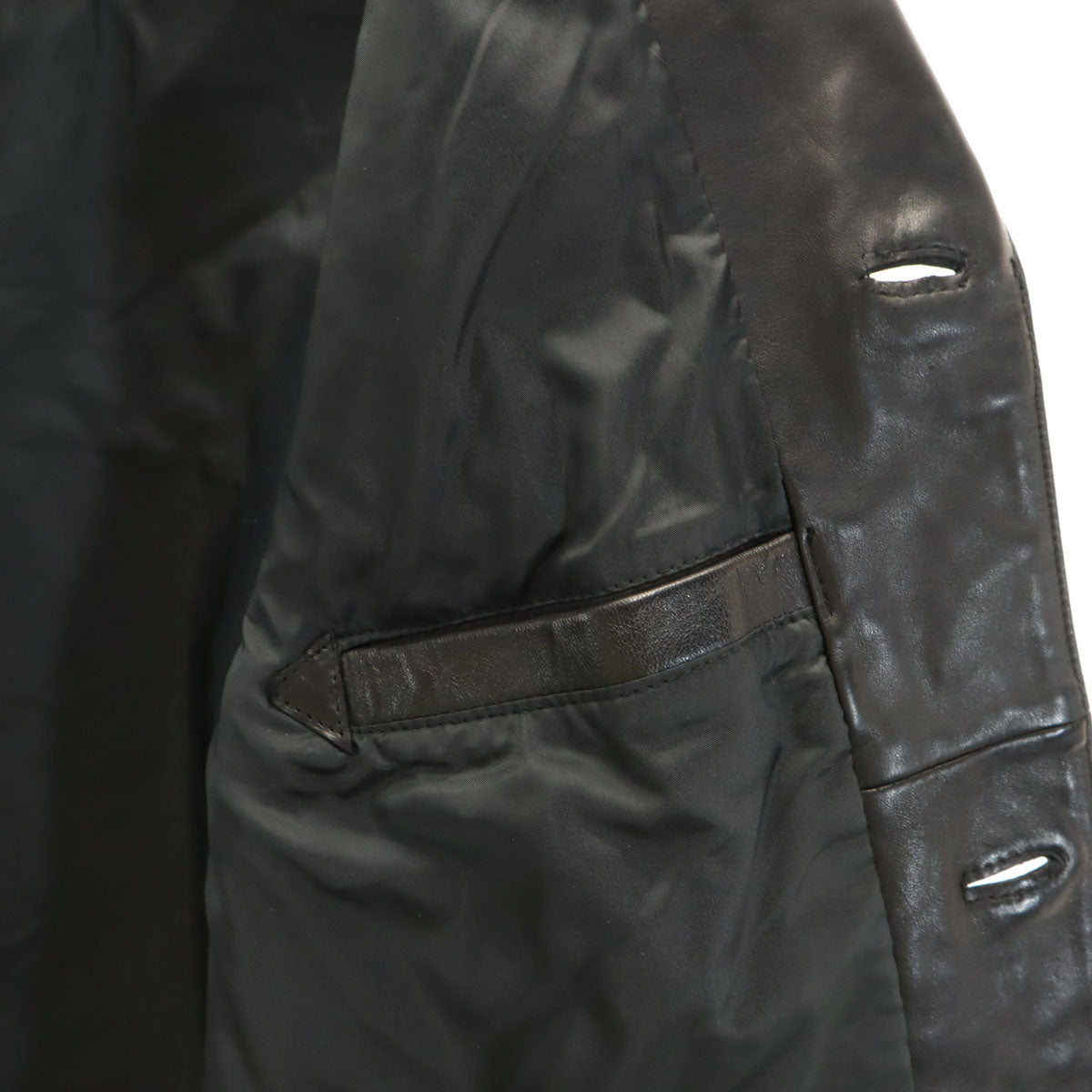45rpm 45アールピーエム レザーコート 3 ブラック メンズ