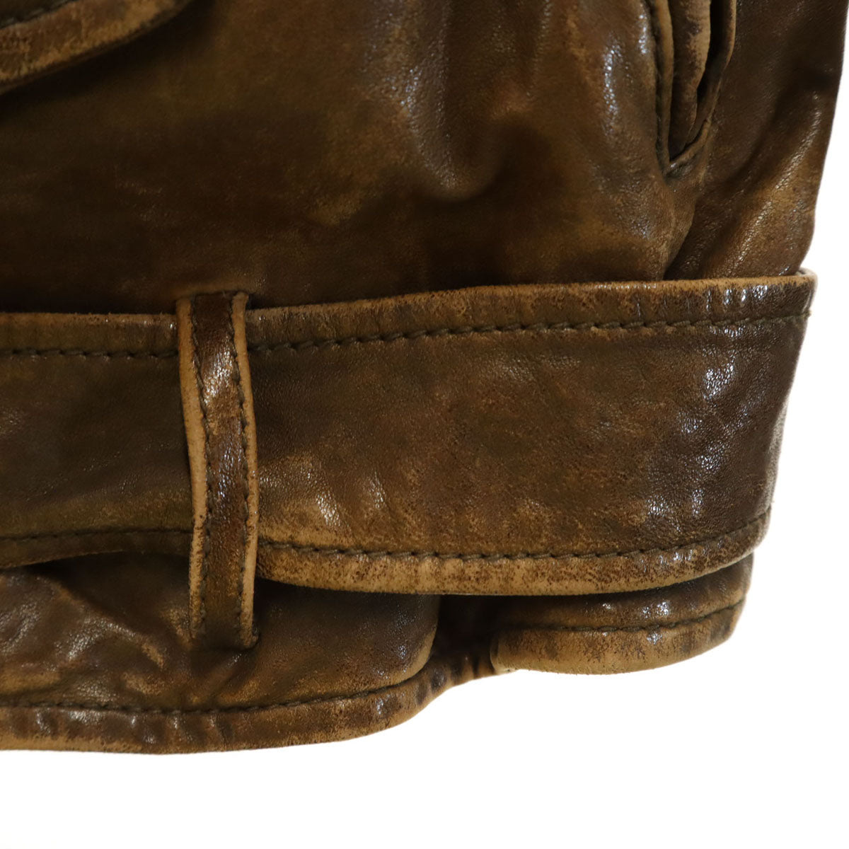 beautiful people ビューティフルピープル レザージャケット 130 ブラウン キッズ