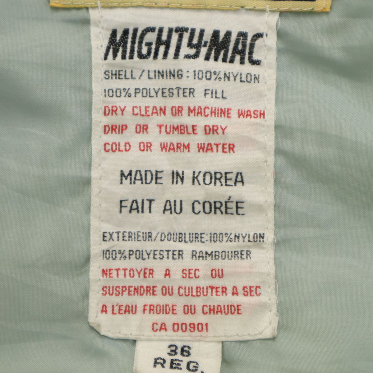 MIGHTY MAC マイティーマック 80s ヴィンテージ T字タロン ジップジャケット 36 ブルー系 メンズ