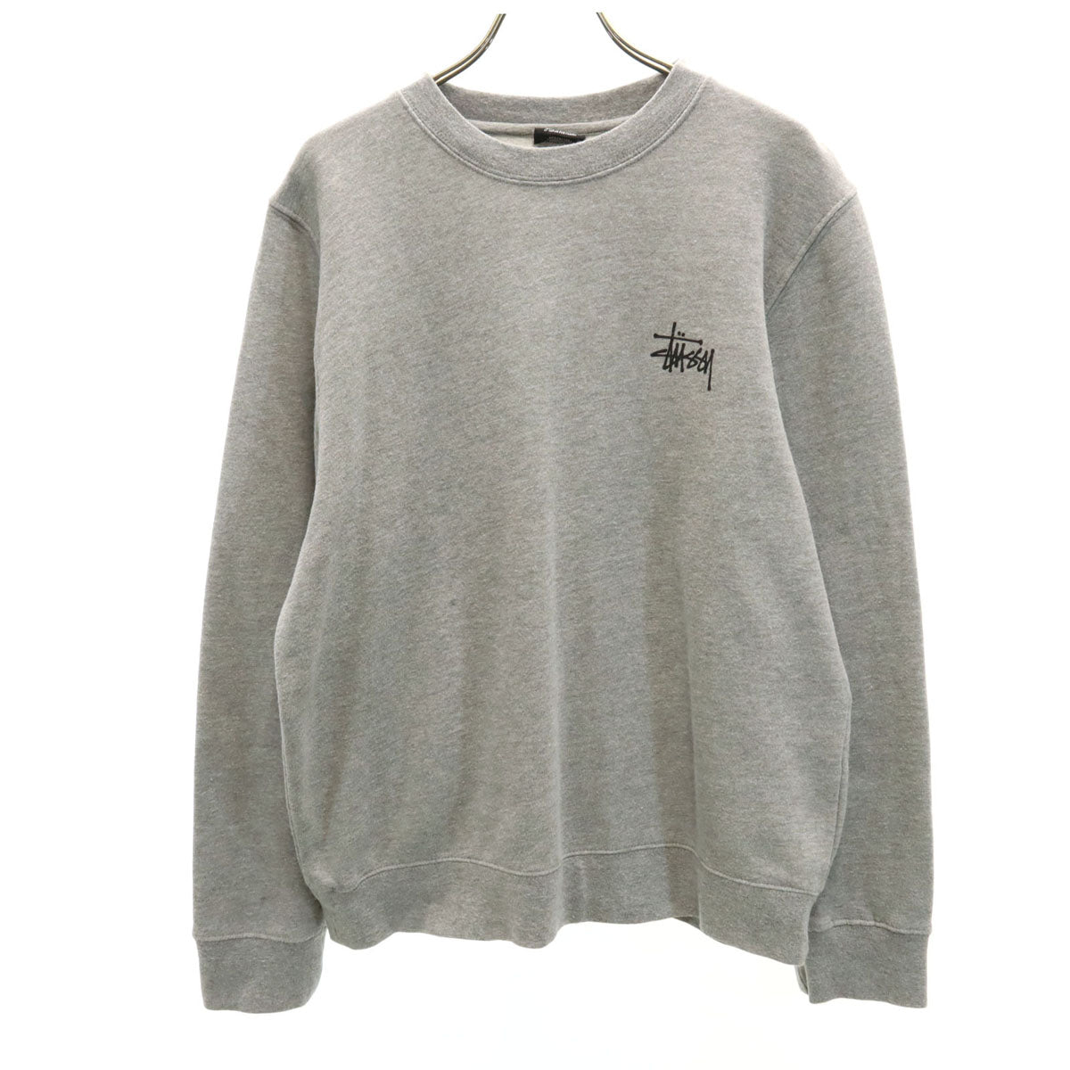 STUSSY USA製　グレー 長袖トレーナー STUSSY ステューシー トレーナー メンズ Stussy Sport Applique