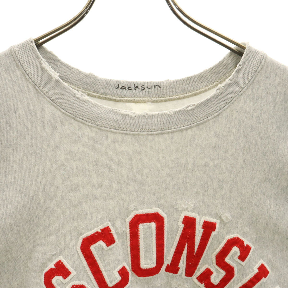 長袖 スウェット M グレー トレーナー 裏起毛 メンズ