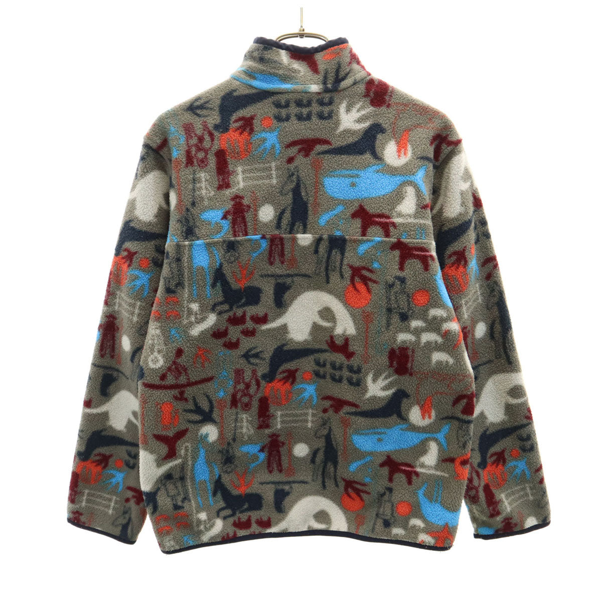 patagonia パタゴニア ハーフボタン プルオーバー フリースジャケット XL14 グレー系 アウトドア キッズ