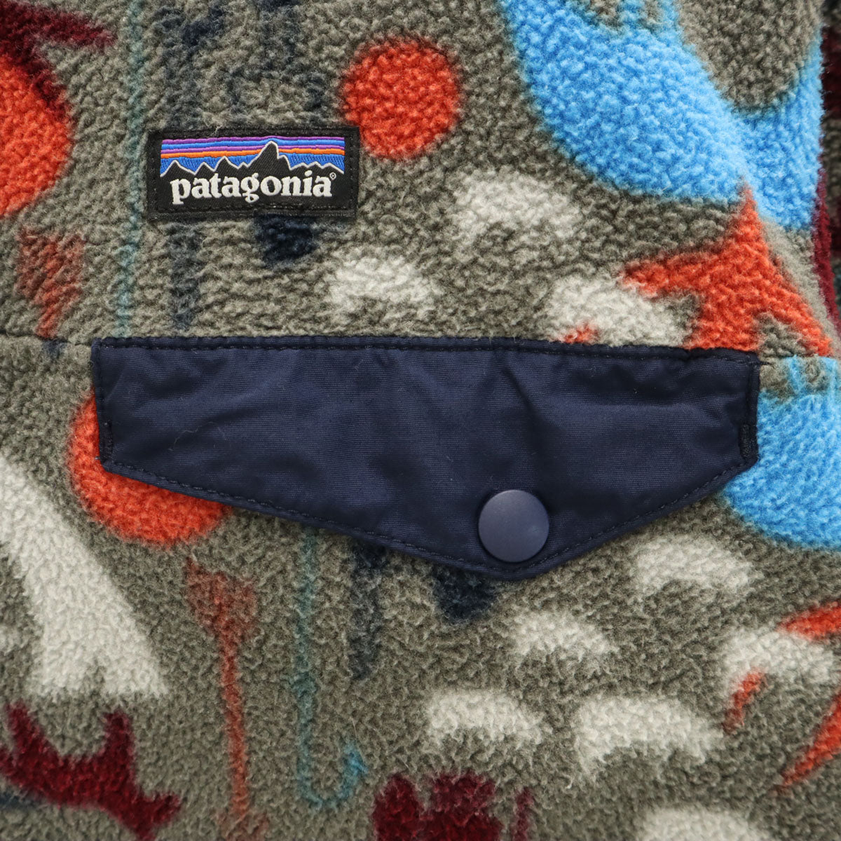 patagonia パタゴニア ハーフボタン プルオーバー フリースジャケット XL14 グレー系 アウトドア キッズ
