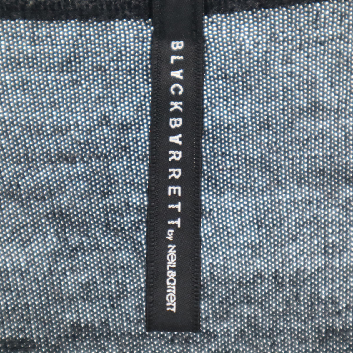 BLACKBARRETT ブラックバレット by NEIL BARRETT Vネック ウール ボーダー 長袖 セーター 2 グレー系 ニット 三陽商会 メンズ