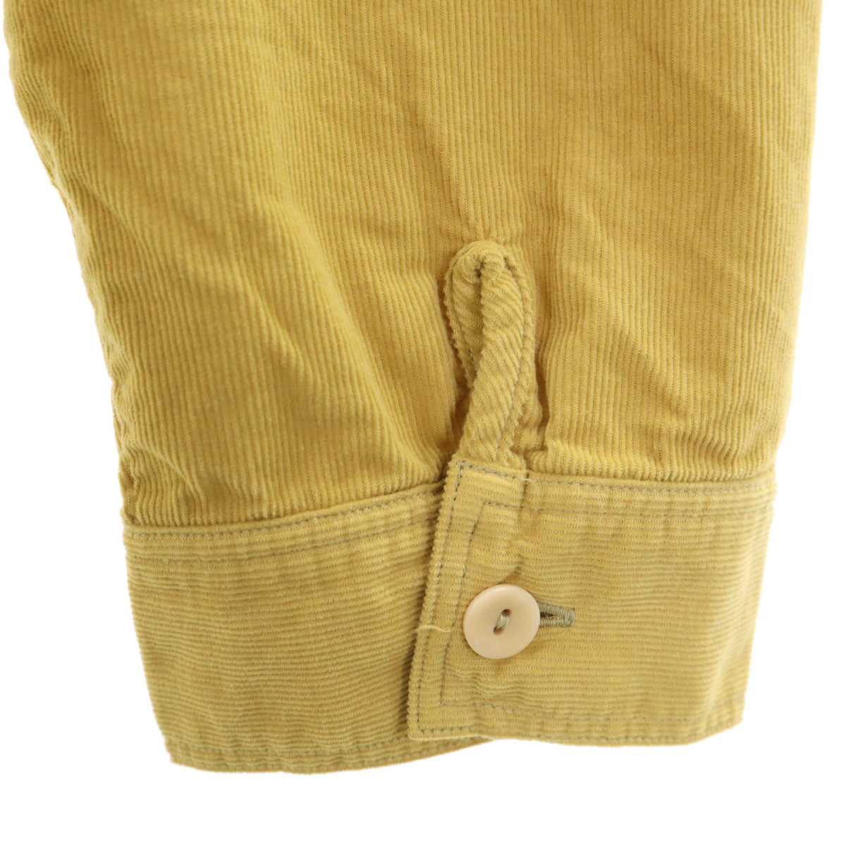未使用 remilla レミーラ 日本製 長袖 コーデュロイ ボタンダウンシャツ L イエロー系 メンズ