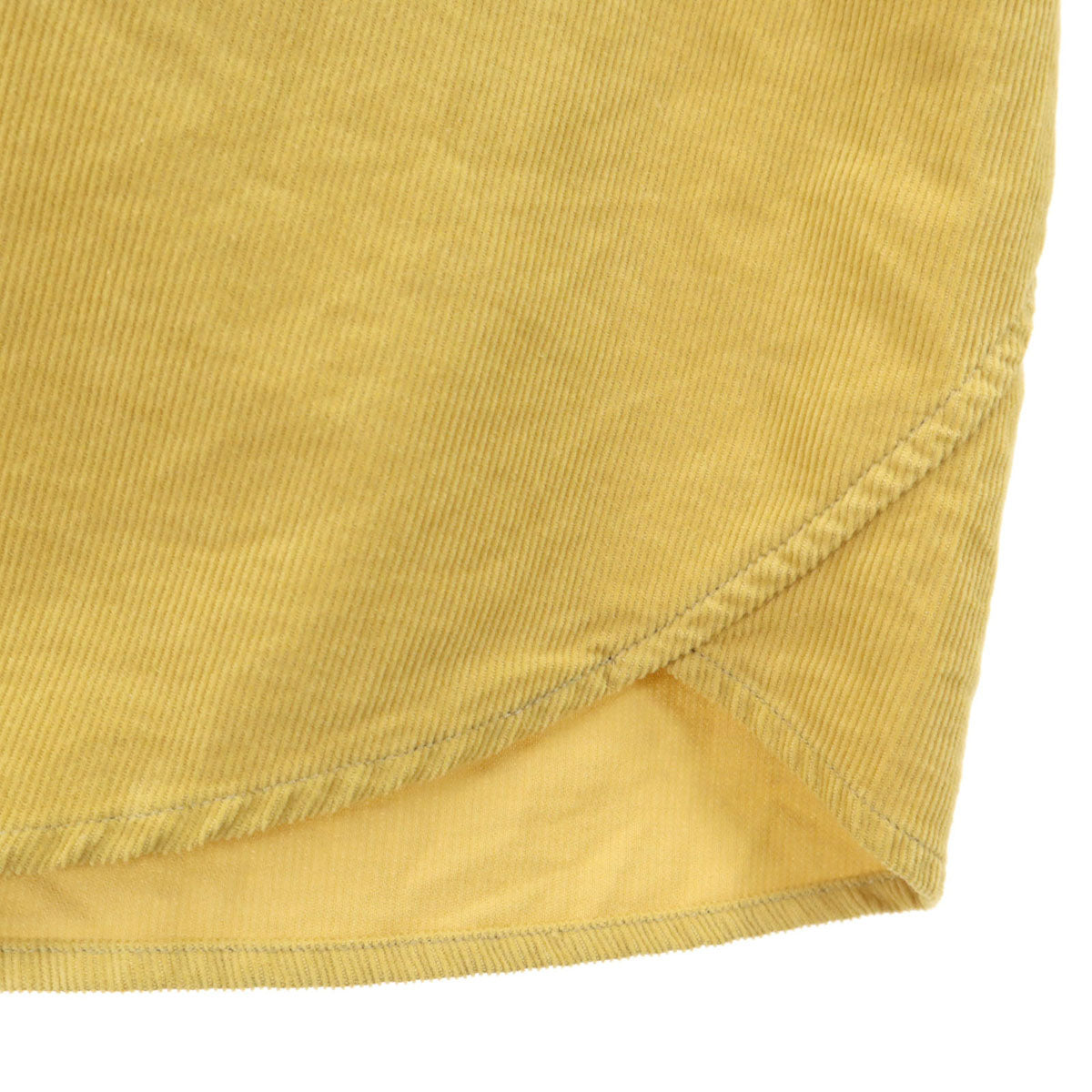 未使用 remilla レミーラ 日本製 長袖 コーデュロイ ボタンダウンシャツ L イエロー系 メンズ