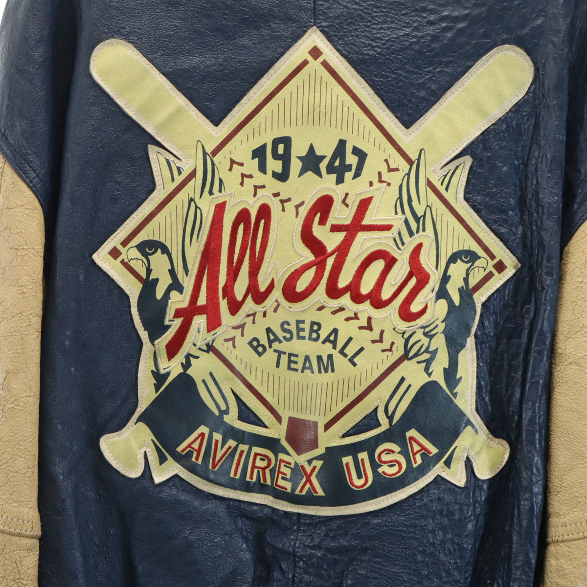 AVIREX アヴィレックス 70s バーシティ ジャケット L ブルー系 メンズ