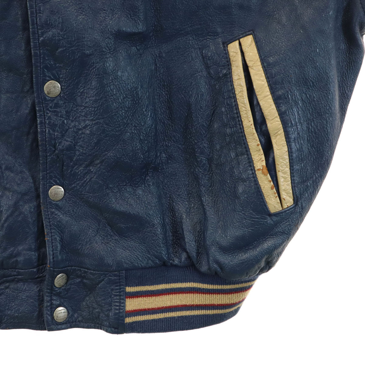 AVIREX アヴィレックス 70s バーシティ ジャケット L ブルー系 メンズ