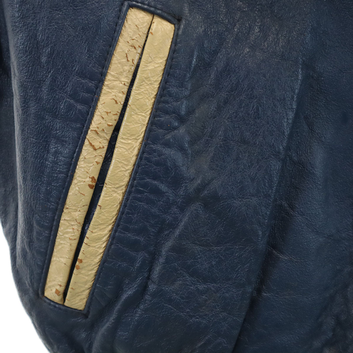 AVIREX アヴィレックス 70s バーシティ ジャケット L ブルー系 メンズ