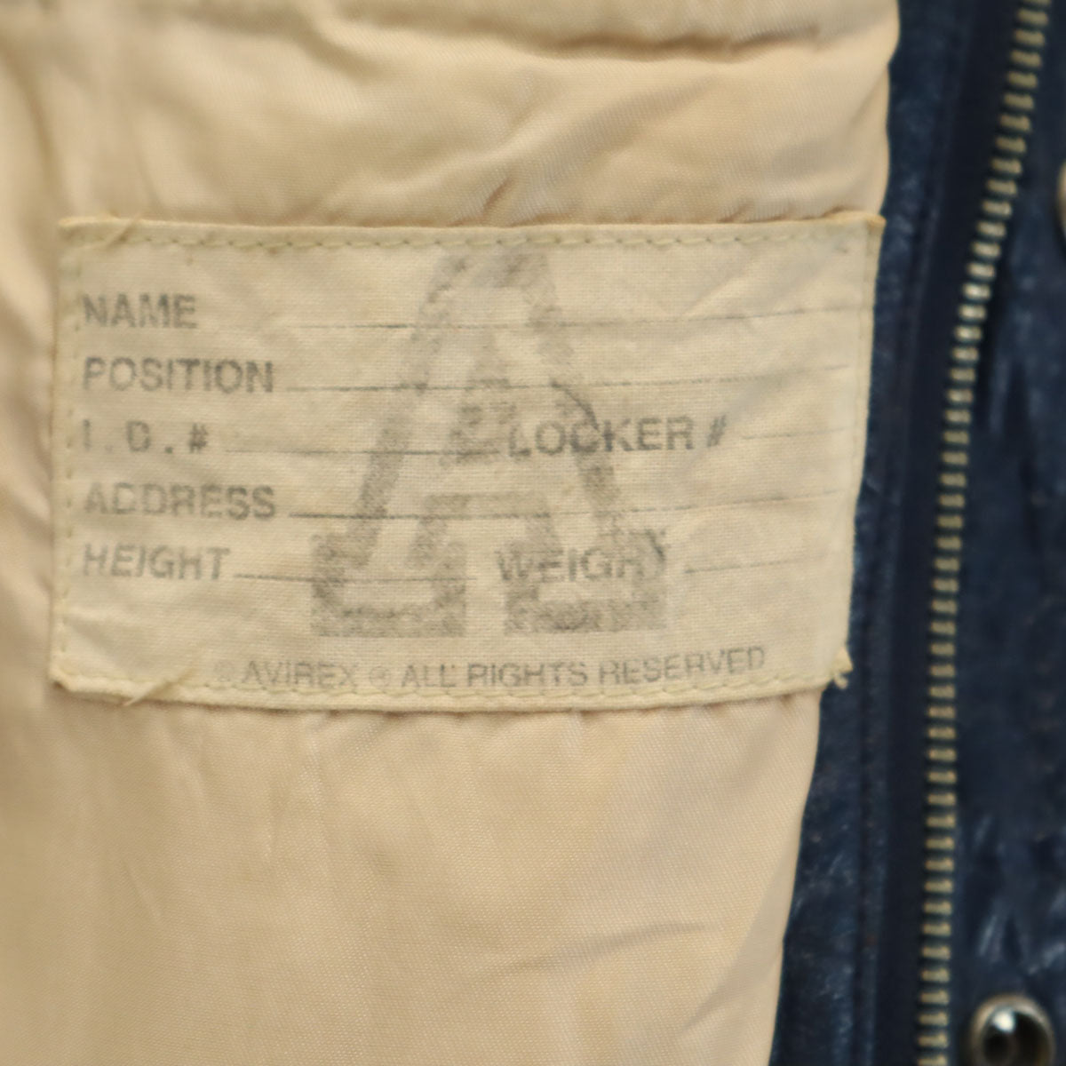 AVIREX アヴィレックス 70s バーシティ ジャケット L ブルー系 メンズ
