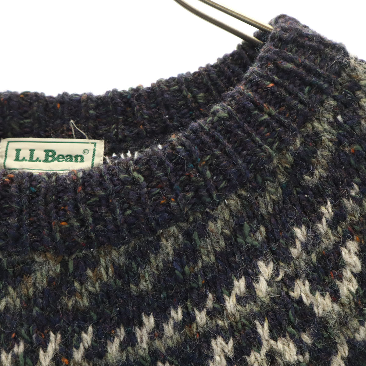 L.L.Bean エルエルビーン 90s オールド 長袖 セーター M ネイビー アウトドア メンズ