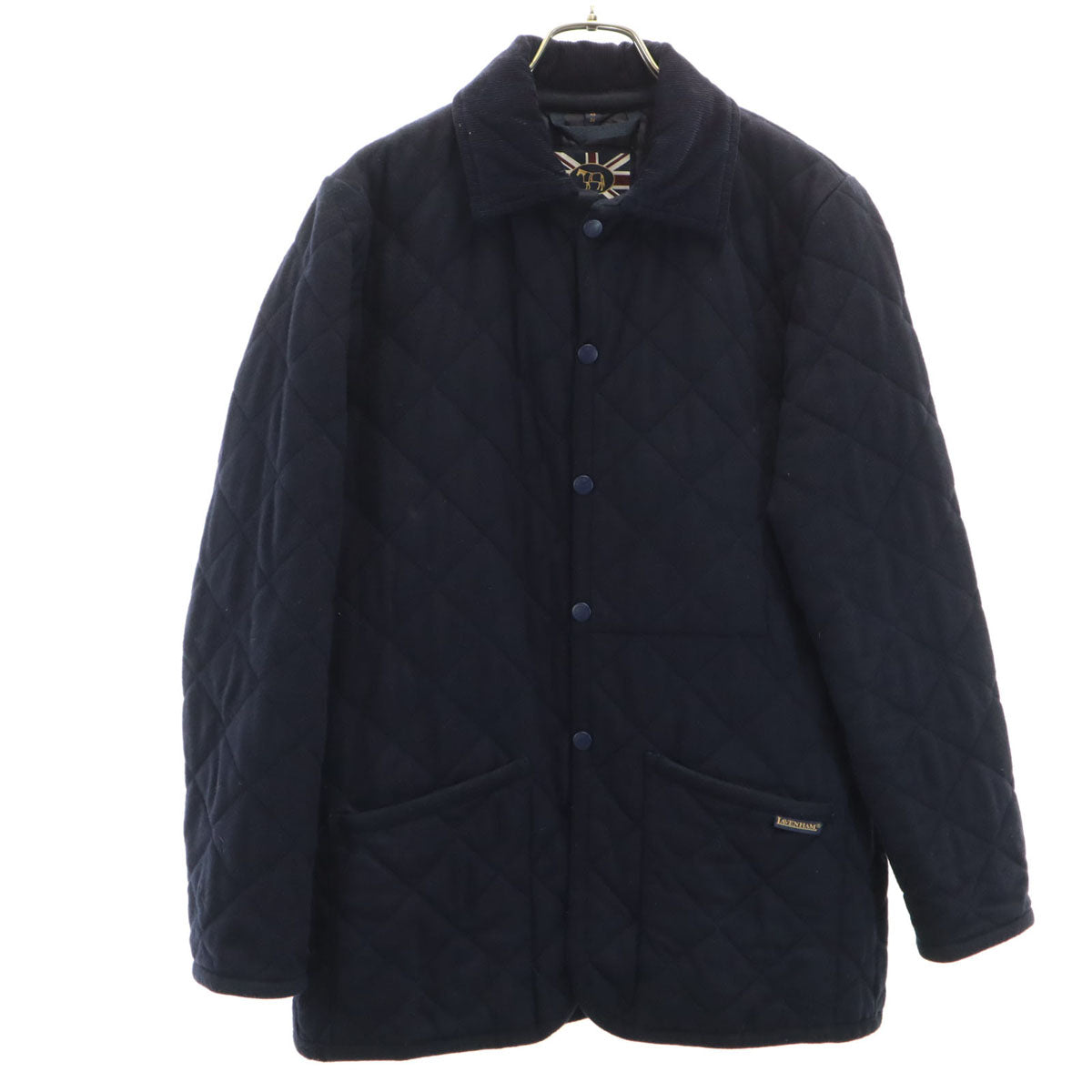 LAVENHAM ラベンハム キルティングジャケット XS ネイビー 中綿 メンズ