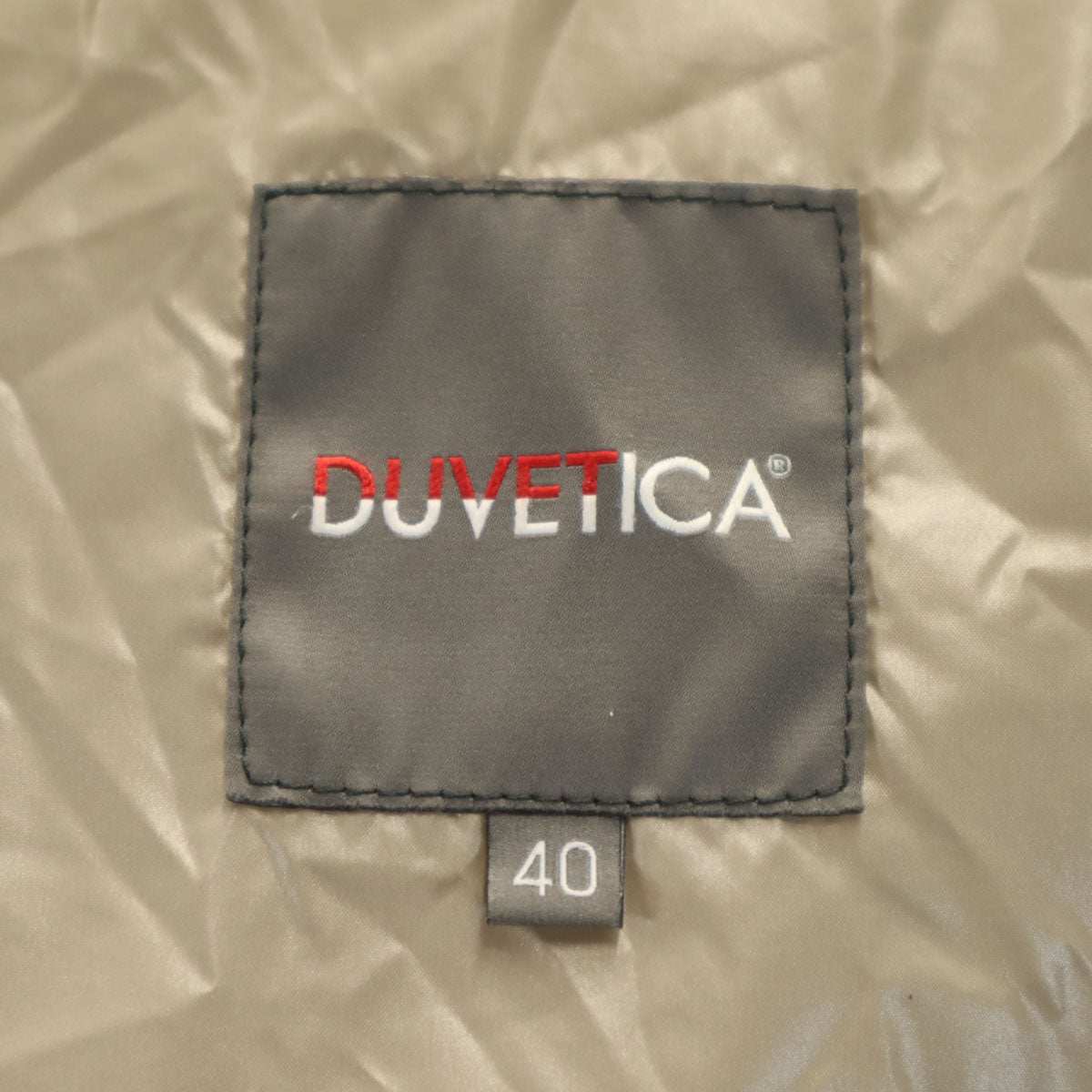 DUVETICA デュベティカ ブルガリア製 ダウンジャケット 40 グレージュ レディース