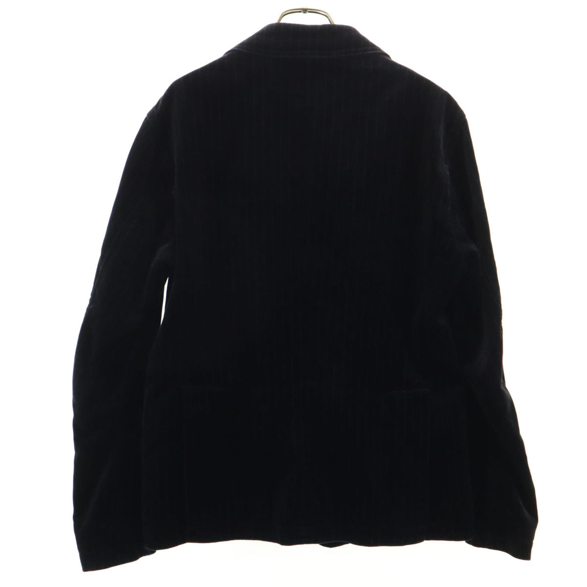 Paul Smith JEANS ポールスミスジーンズ ストライプ柄 ベロア テーラードジャケット L ブラック メンズ