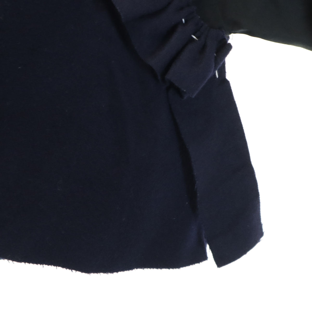 old honey オールドハニー 日本製 フリル ジャケット ネイビー レディース