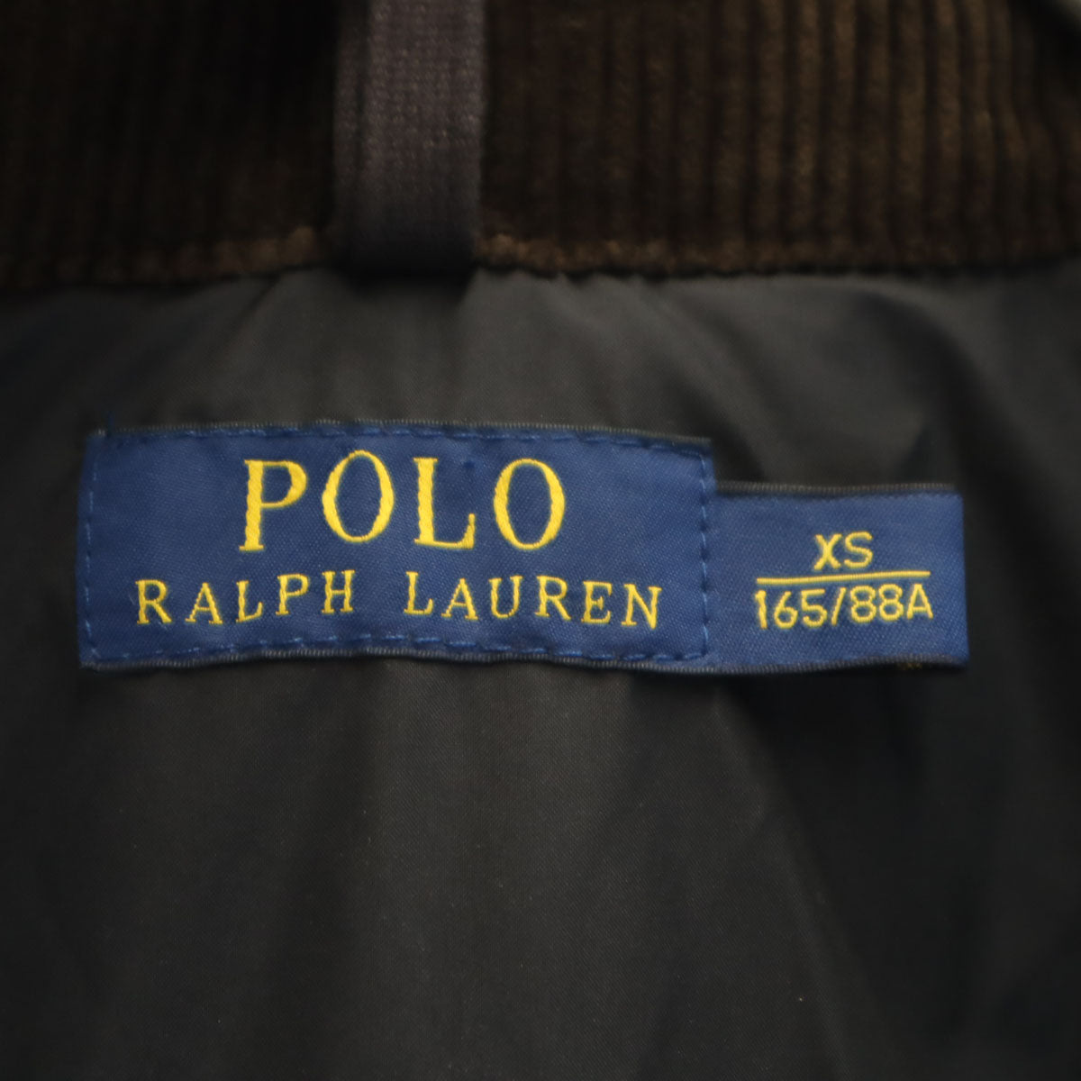 POLO RALPH LAUREN ポロラルフローレン ダウンベスト XS ブラウン系 メンズ